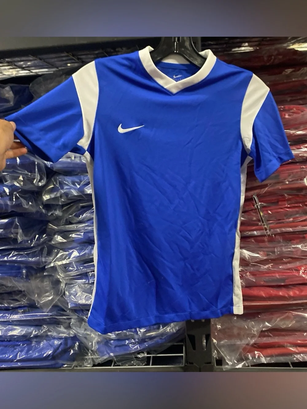 Nike Derby III Soccer Jersey NWT Kids Medium Blue/White DRI-FIT CW3834-480